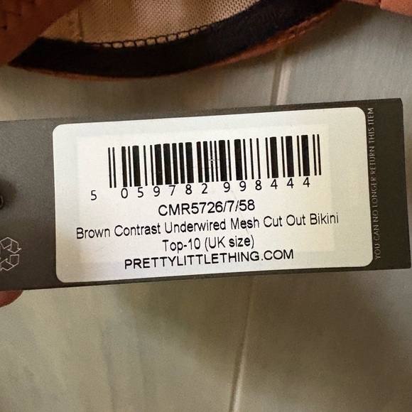 Pretty Little Thing Brown and Beige Bikini - Picture 10 of 12